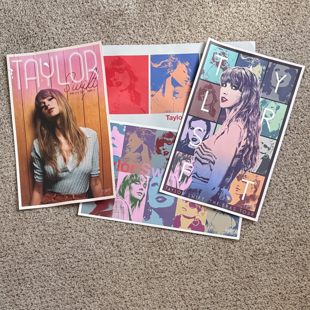 Taylor Swift The Eras Tour VIP Poster Set FLAWED